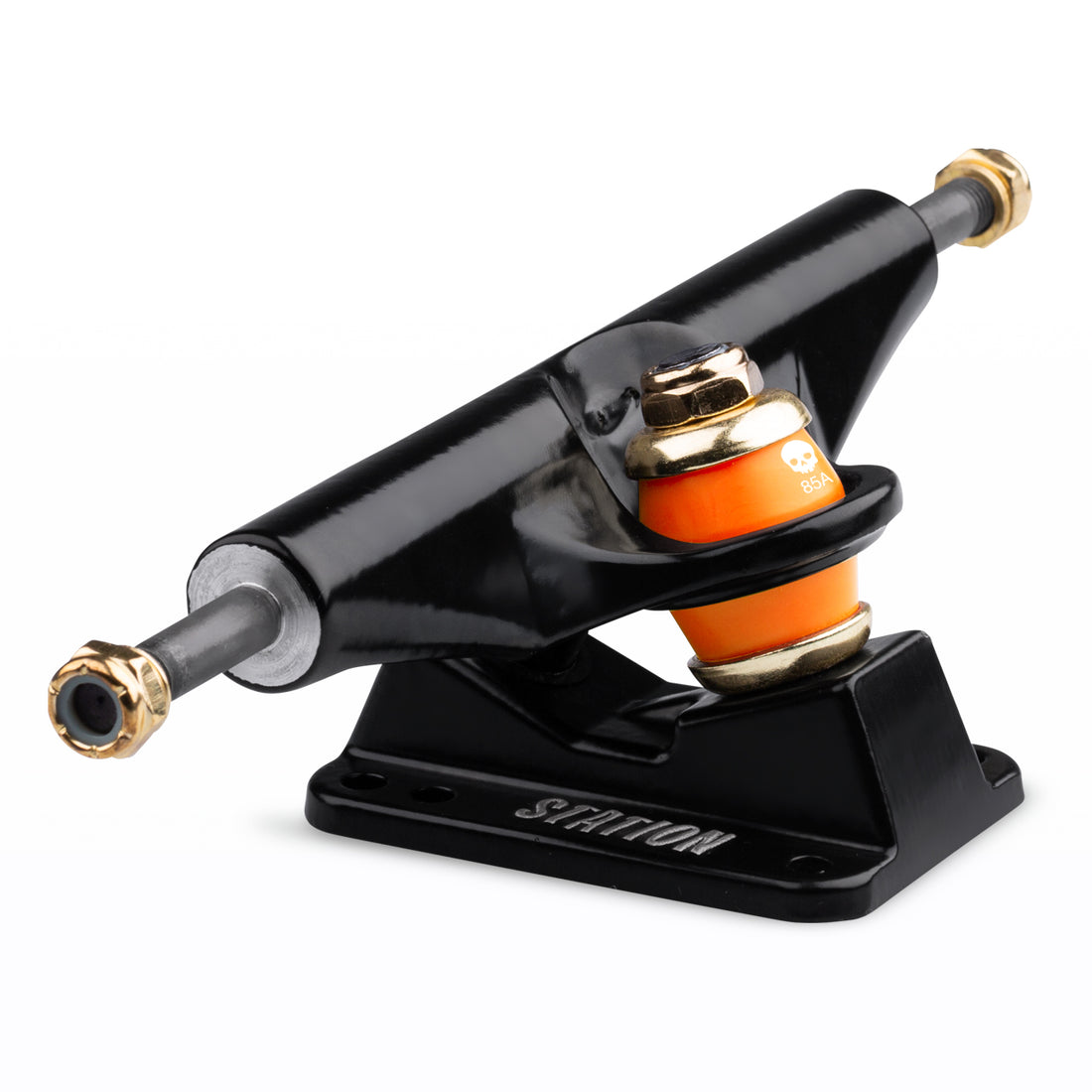 Eje delantero TRIPLE S V2 vista isometrica acabado negro