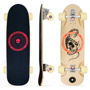 Complete Surfskate 'SKULL' + BARRACUDA Trucks
