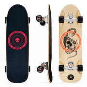 Surfskate Completo "SKULL" + EJE Triple S V2