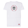 Camiseta Color Blanco Skull Stamp