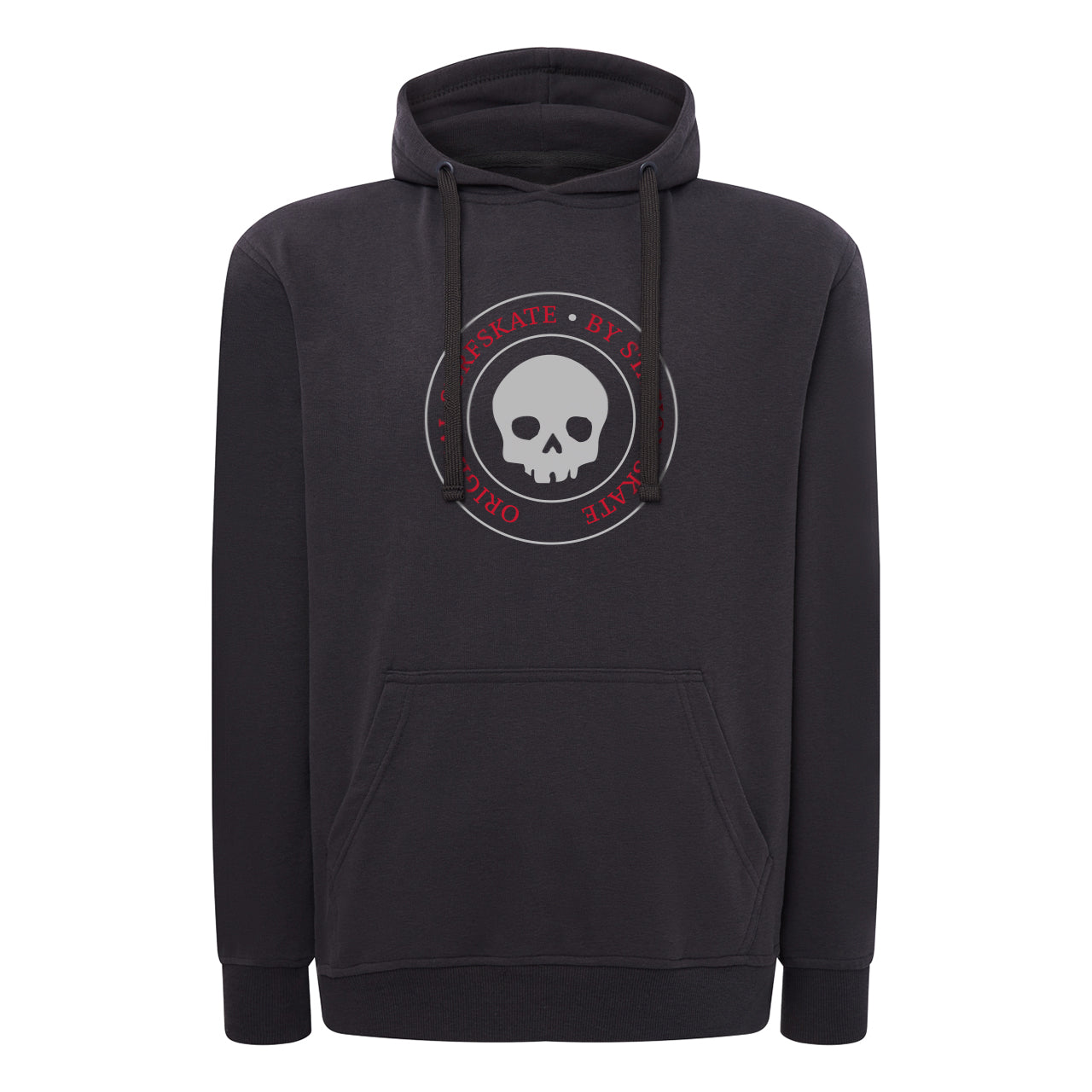 Sudadera PEACH CHC color chocolate sello calavera original Station vista frontal