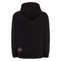 Sudadera SWEART color negro con  calavera y serpiente realista  vista trasera espalda