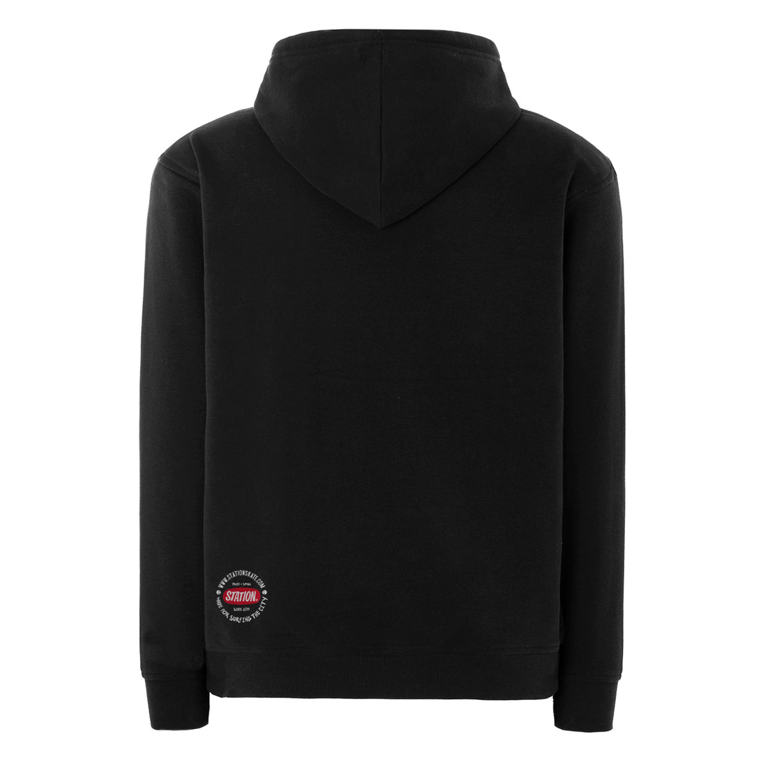 Sudadera TEIDE  color negro sello calavera original Station  