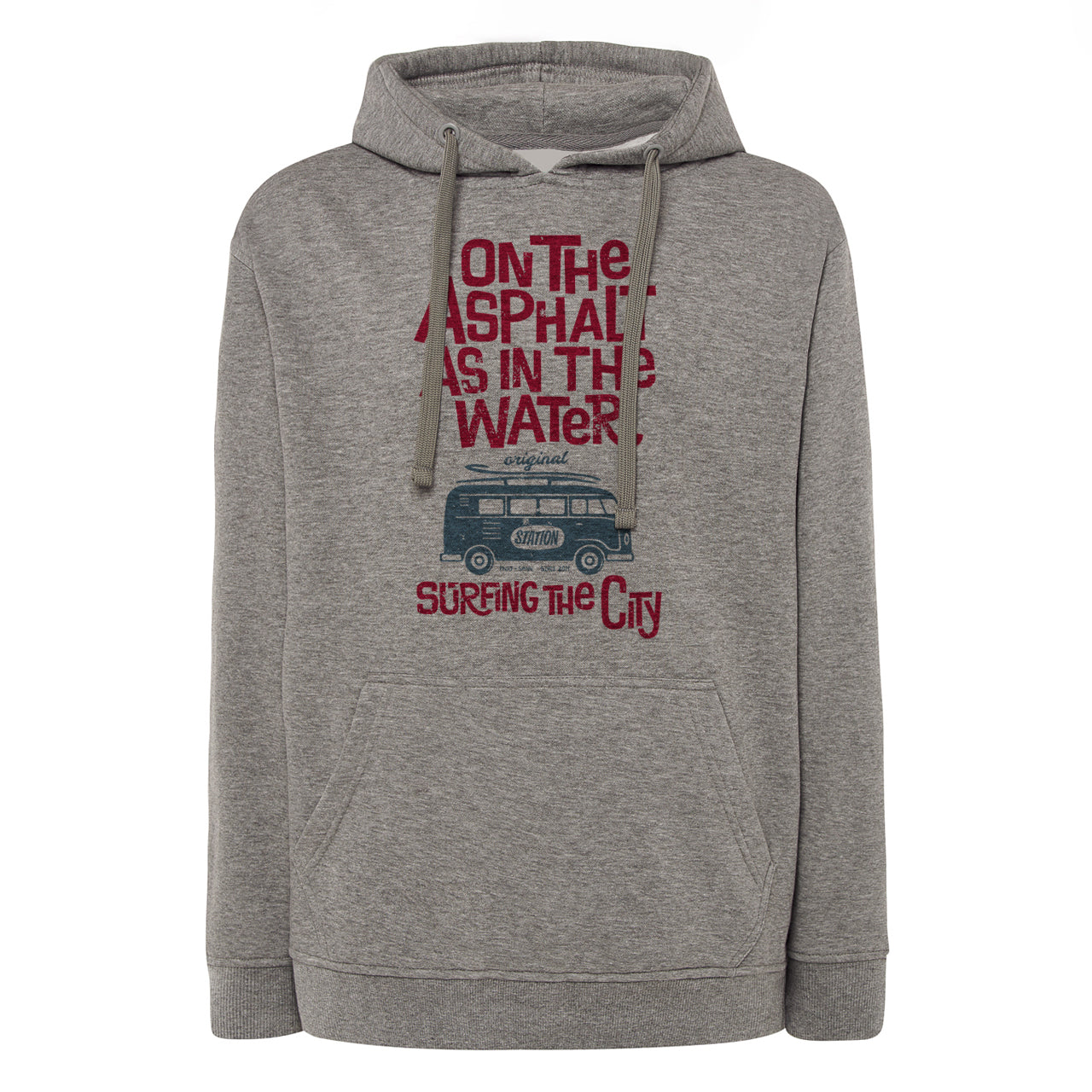 Sudadera SWRAKNG color GM gris marengo VAN tipo Volskwagen vista frontal 