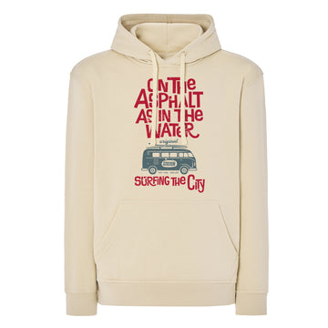Sudadera SWRAKNG color BT Blanco marfil modelo VAN tipo Volskwagen vista frontal 