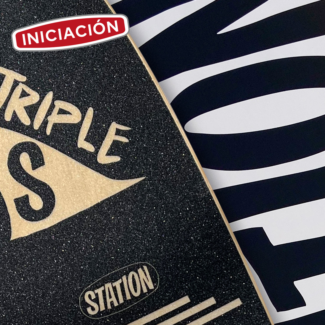 Tabla surfskate Station Triple S deck estilo old school para carving y cruising – Station Triple S surfskate skateboard deck old school shape for carving and cruising