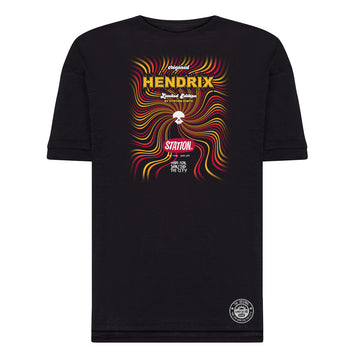 Camiseta negra algodon modelo Jimi Hendrix