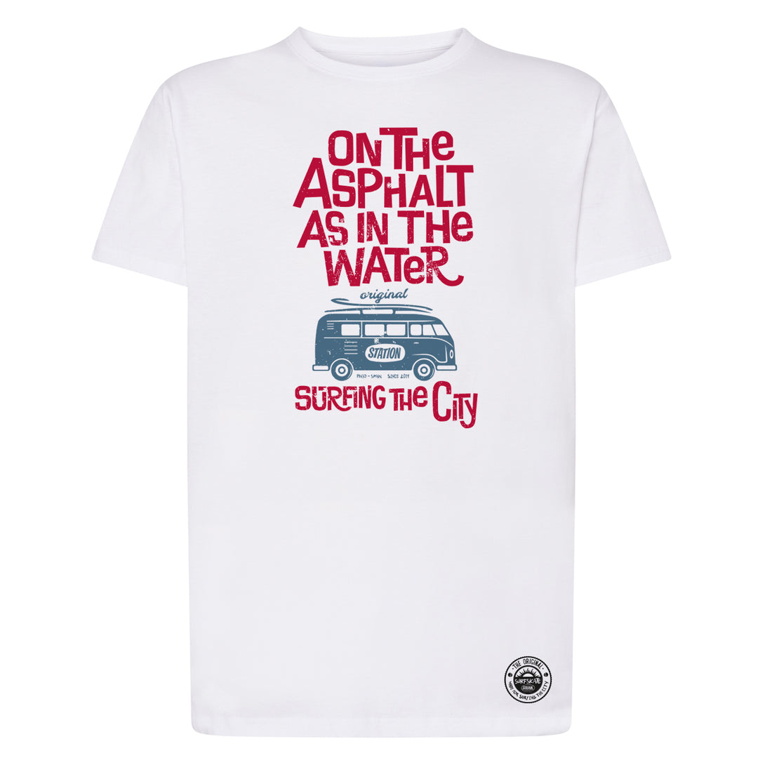 Camiseta color blanco VAN similar volskwagen