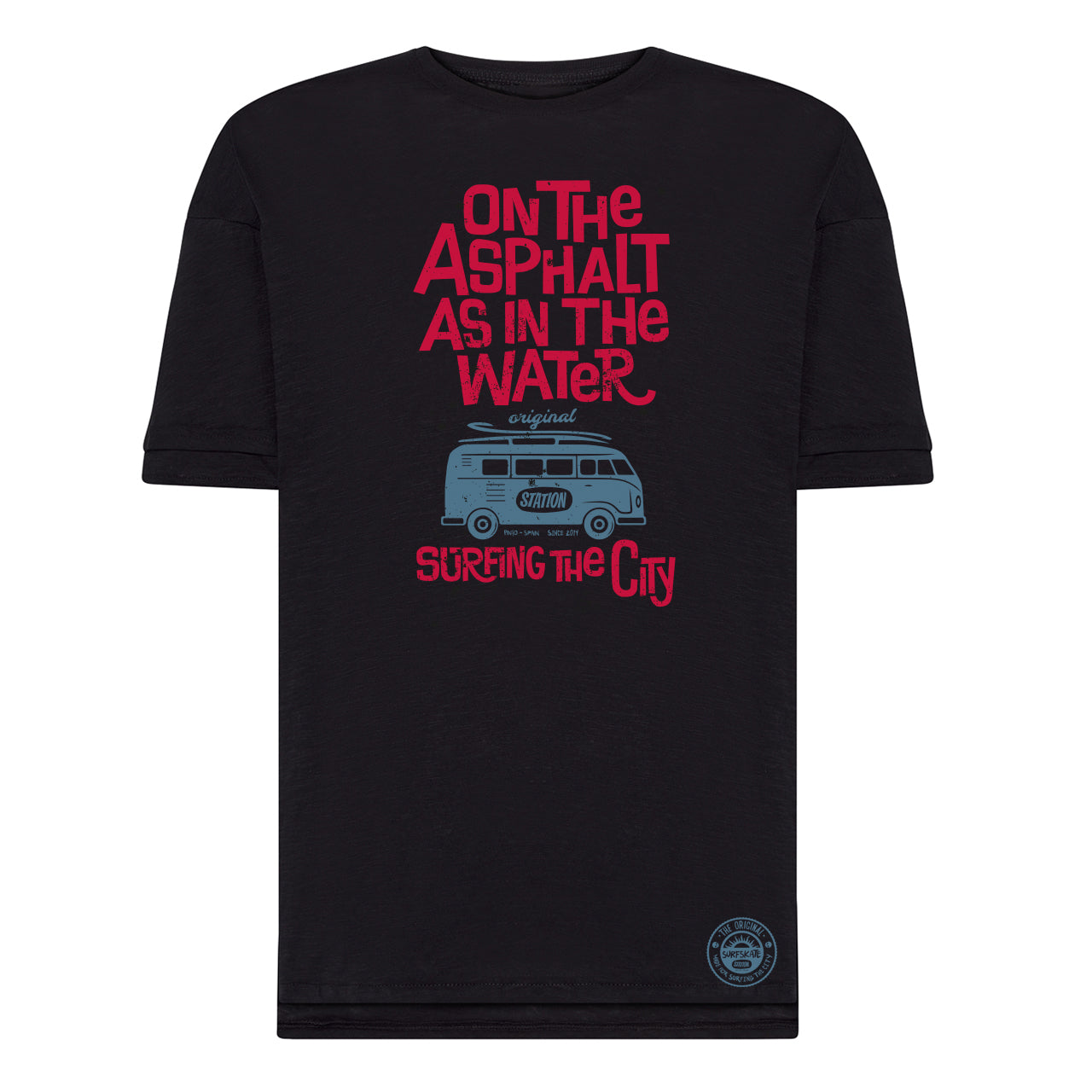 Camiseta color negro VAN estilo volskwagen