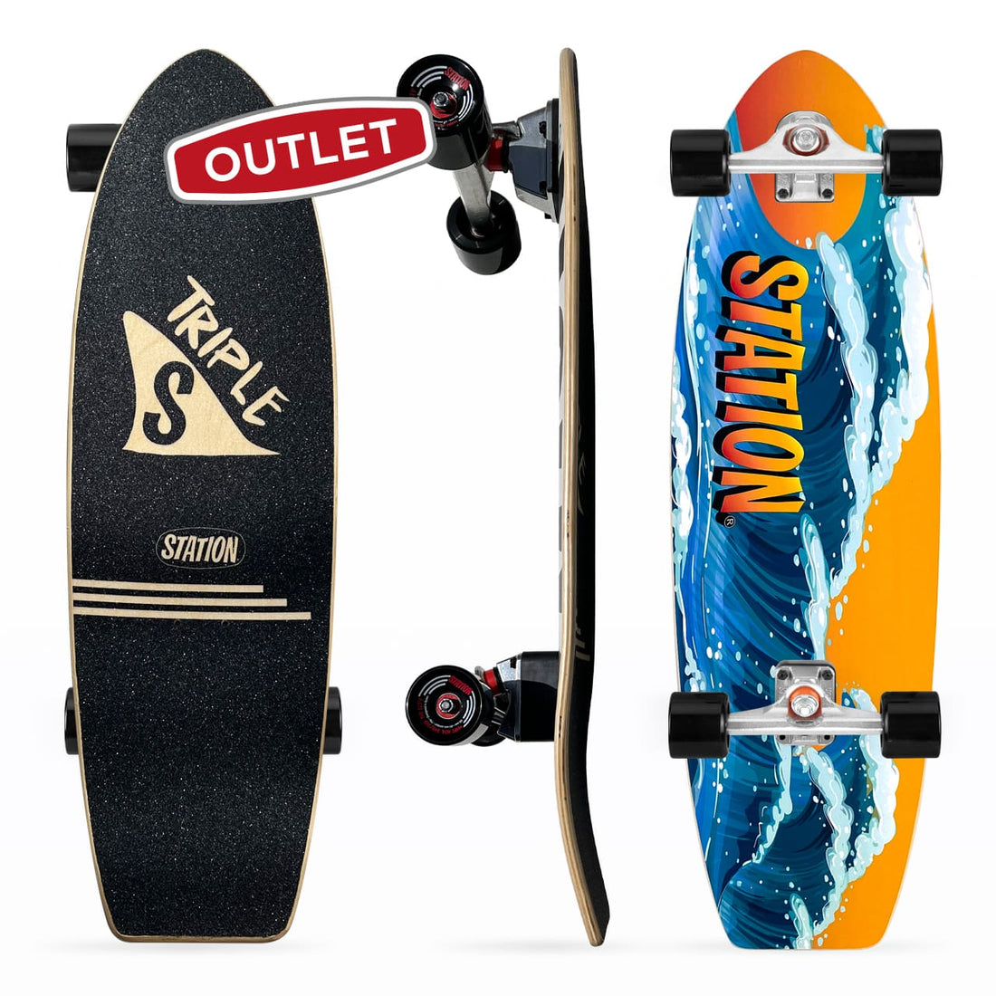 Surfskate Completo 'VINTAGE WAVE' - StationSkate