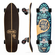 Surfskate Completo 'THE GREAT WAVE' 33" Bambú