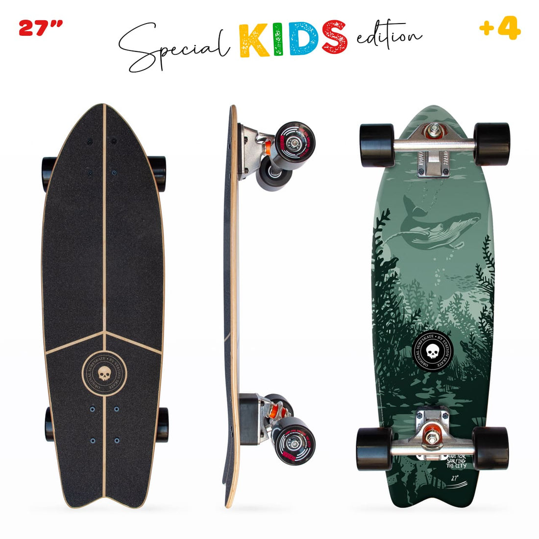 Surfskate Completo 'WHALE' KIDS 27" - StationSkate