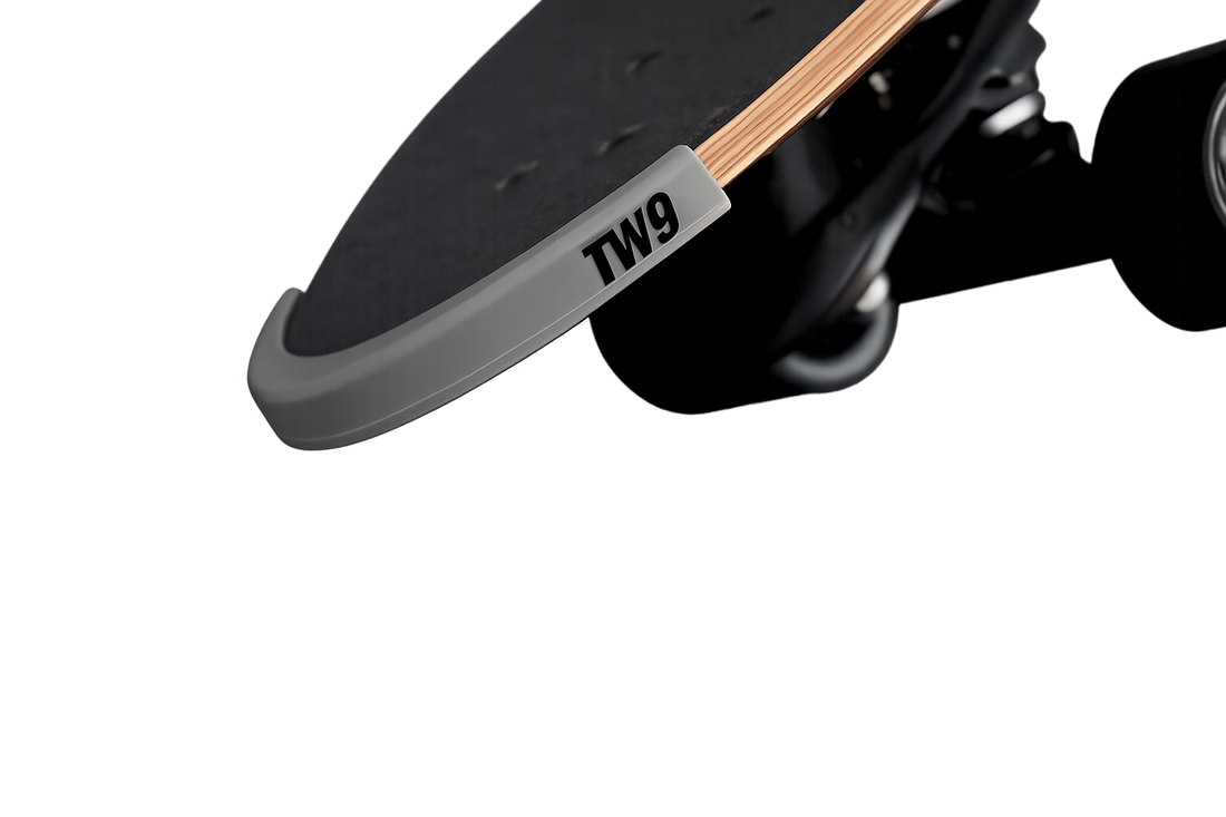 Protector plastico tabla skate  ABS color gris