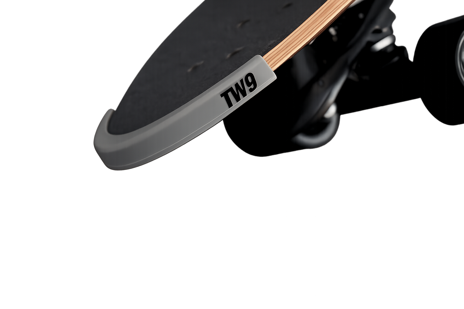 Protector plastico tabla skate  ABS color gris