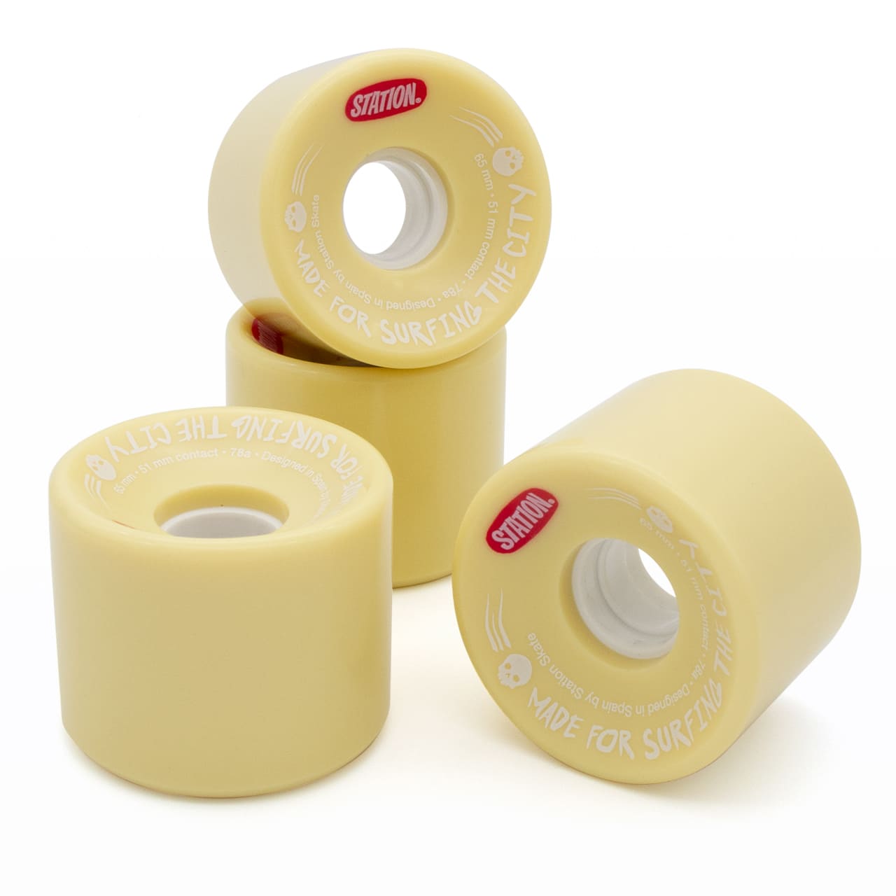 Ruedas color blanco marfil 'Triple S' - StationSkate