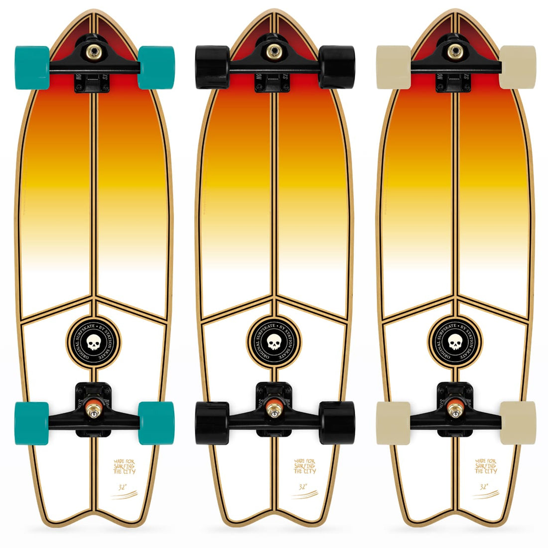Surfskate 32 pulgadas Completo 'PENGUIN' - StationSkate