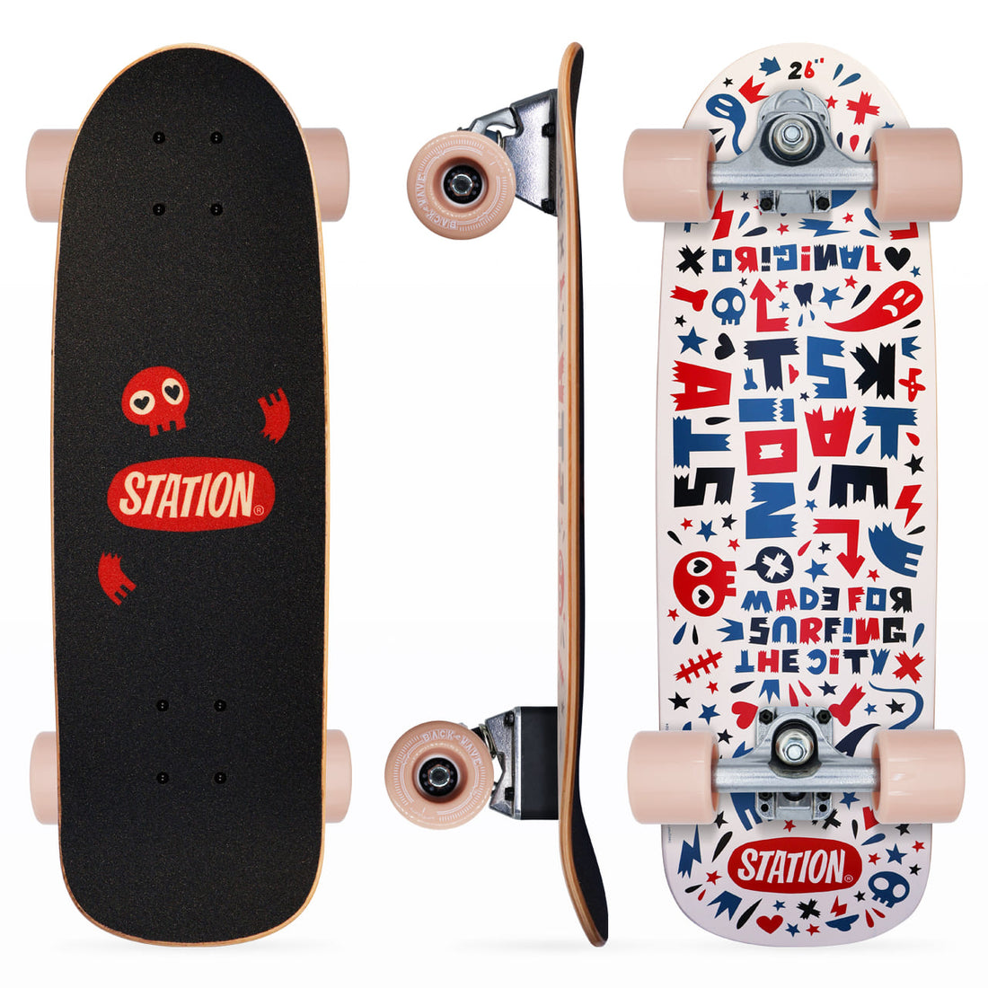 Surfskate infantil Completo  'CRAZY LETTERS' - StationSkate