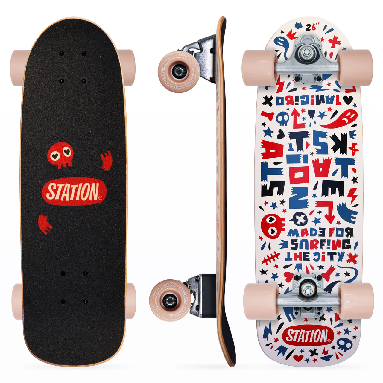 Surfskate infantil Completo  'CRAZY LETTERS' - StationSkate
