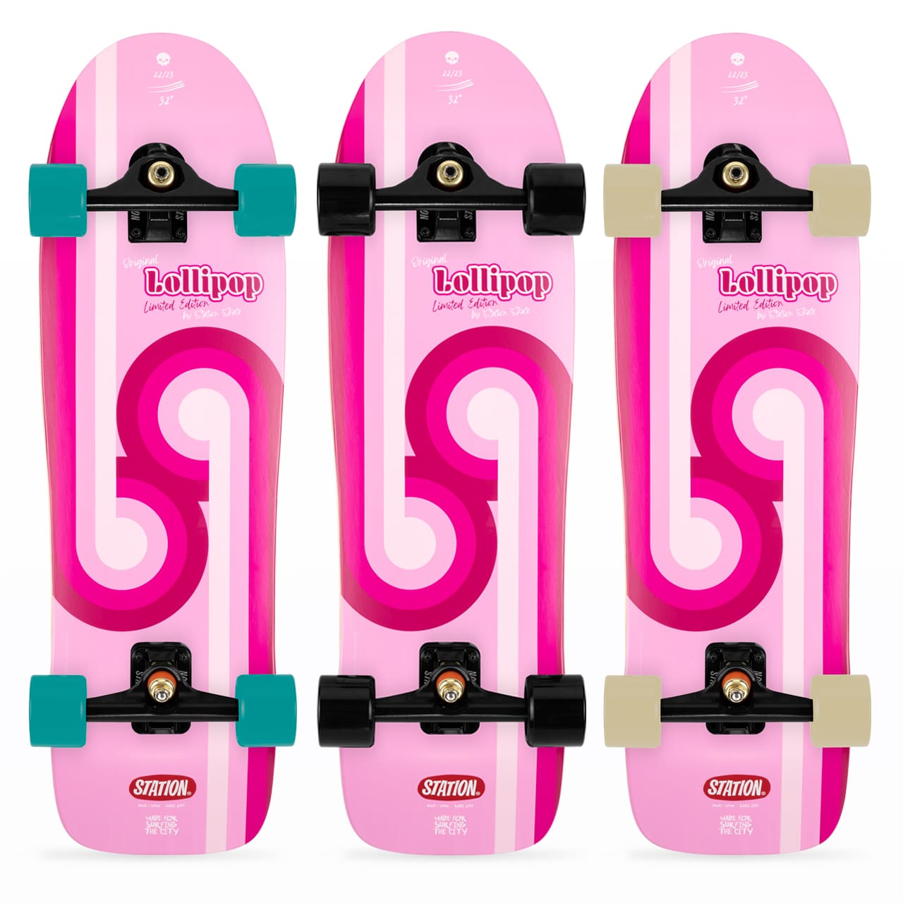 Surfskate 32 pulgadas Completo 'LOLLIPOP' - StationSkate combinaciones ejes y ruedas