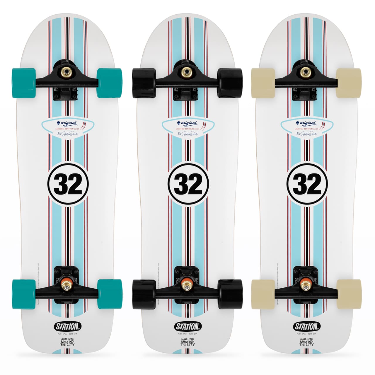 Surfskate 32 pulgadas Completo '32' - StationSkate combinaciones ejes y ruedas