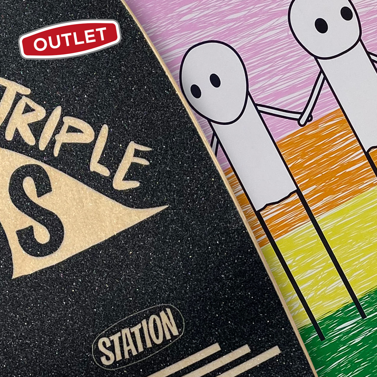 Tabla 'LITTLE MEN' - StationSkate detalle lija