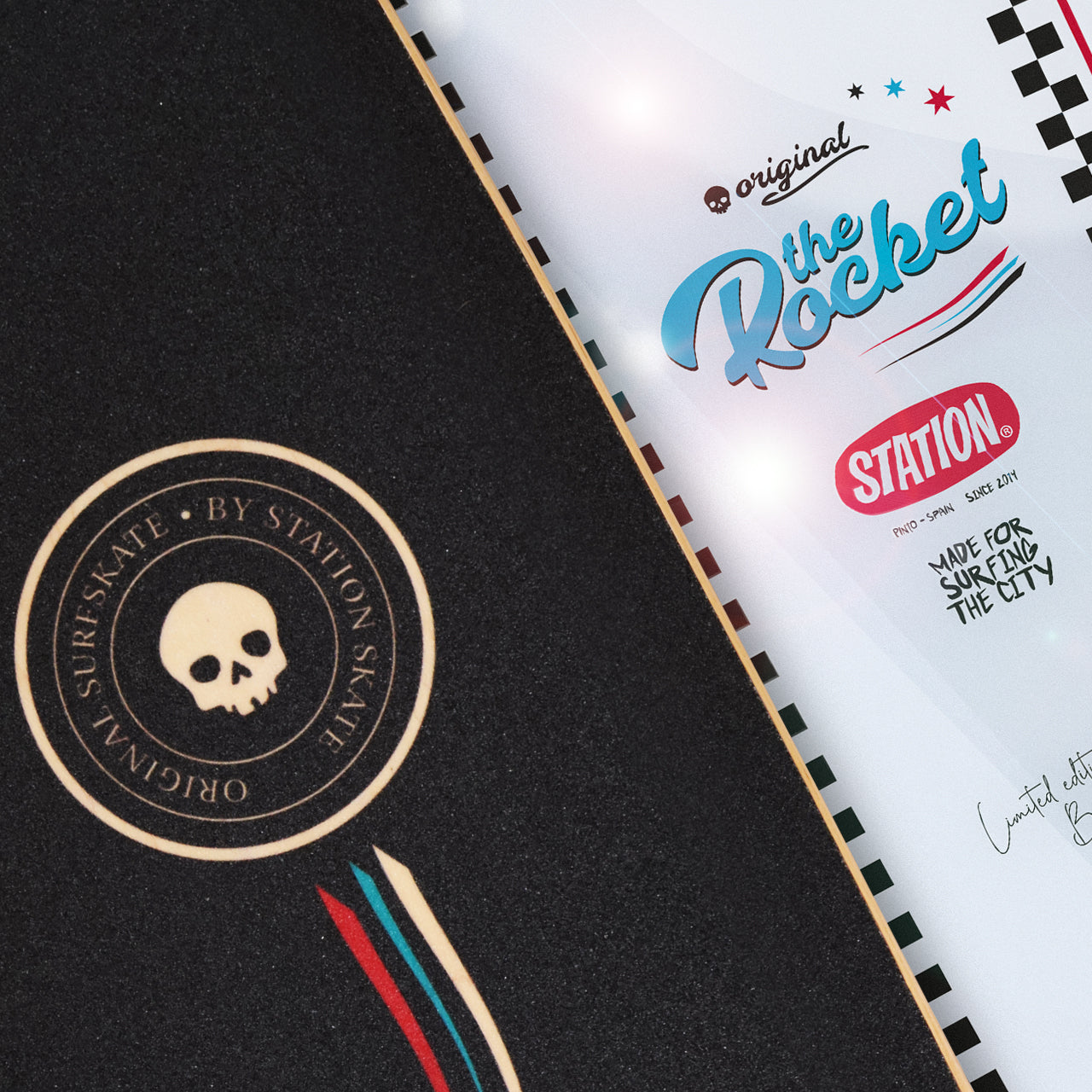 Tabla 'THE ROCKET' - StationSkate detalle lija