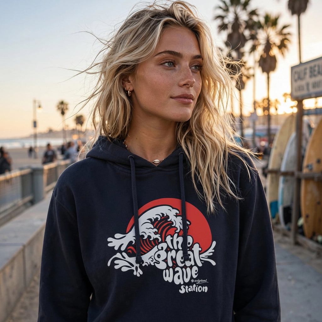 GREAT WAVE Hoodie-3